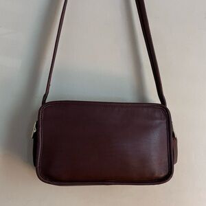 Coach Vintage Legacy 90s Mahogany East West Compartment Bag